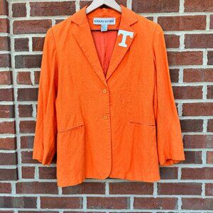 TN Vols Blazer Womens Size 4 Orange Linen